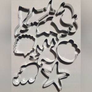 Set of 9 Sea Creature Cookie Cutters